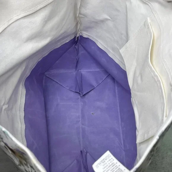 Laura Ashley EXTRA LARGE Floral Canvas Tote Beach Bag - Picture 4 of 7